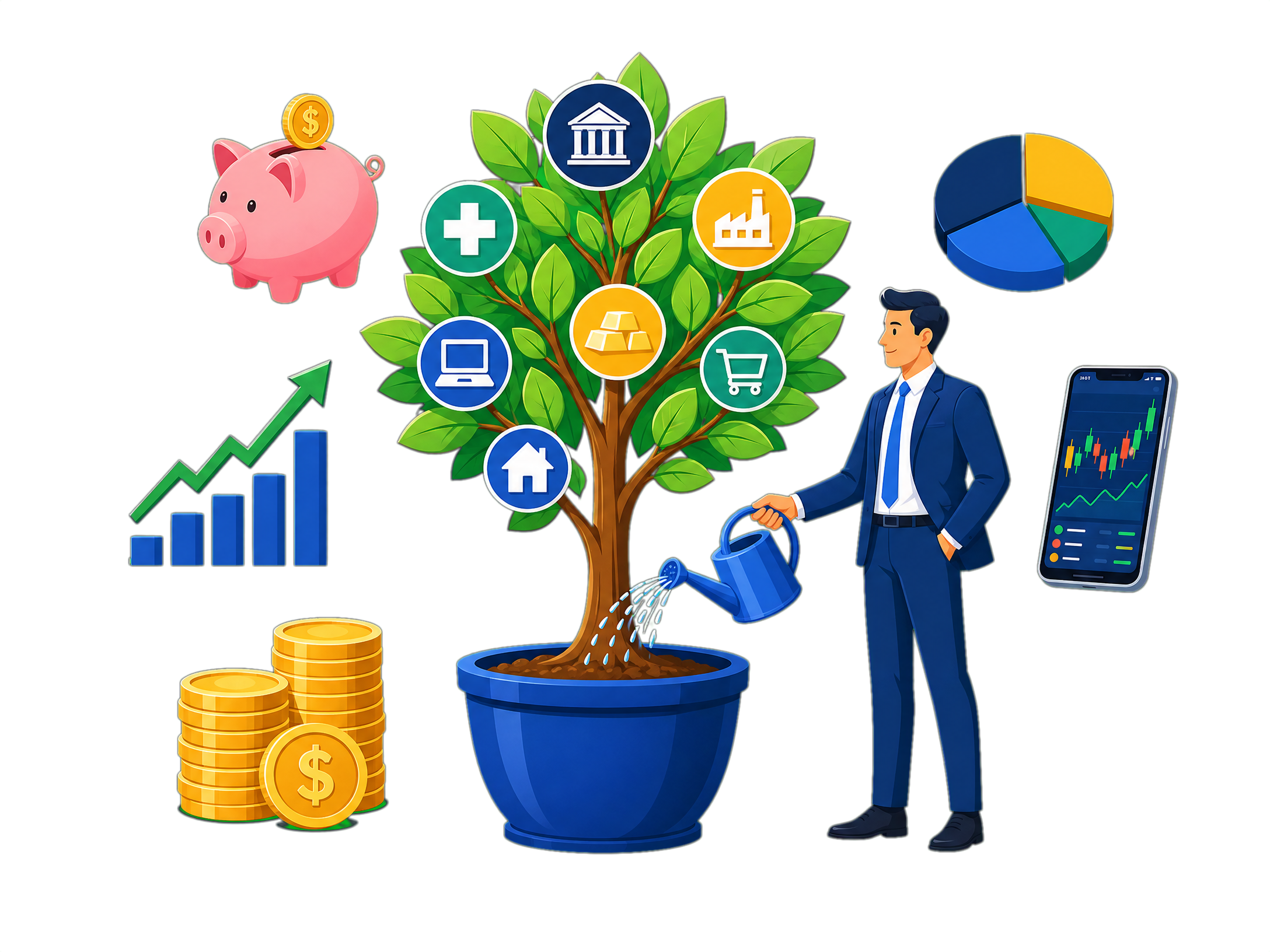 Mutual fund investment illustration